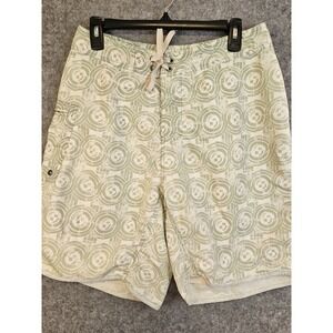 Patagonia‎ Men's Paddler Board Swim Shorts Size 32 Green & White Pattern Pocket